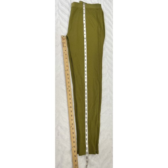 J. CREW Olive Green Leggings Ankle Zippers Size XL - Picture 8 of 12